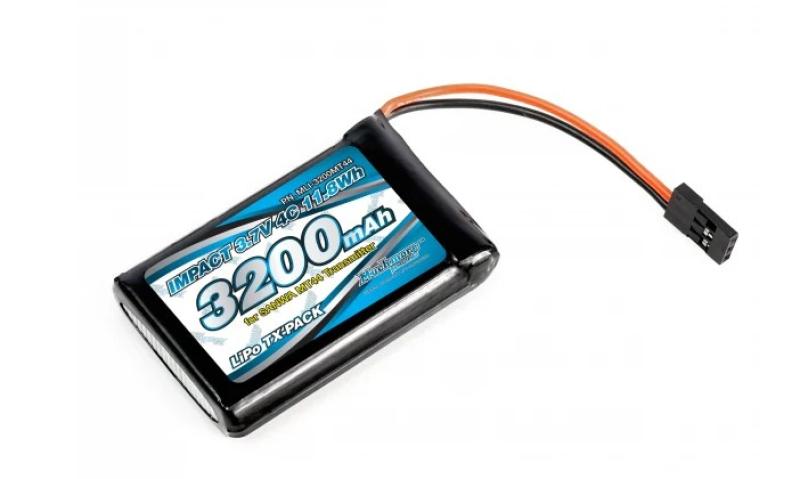 MUCHMORE IMPACT Li-Po Battery 3200mAh/3.7V 4C for SANWA MT44 Transmitter (1) MLI-3200MT44